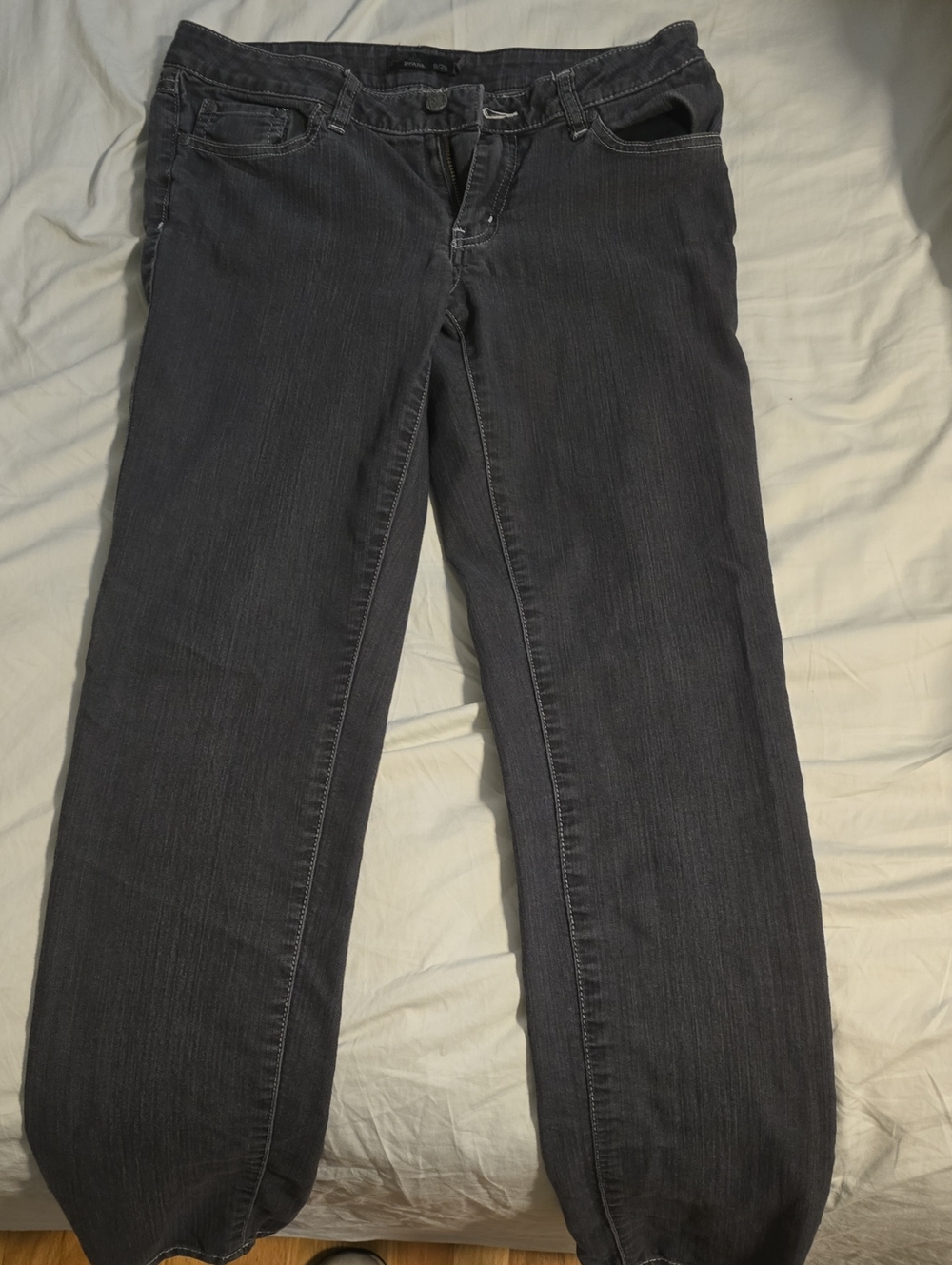 Prana Women's Boyfriend Jeans in Charcoal Gray